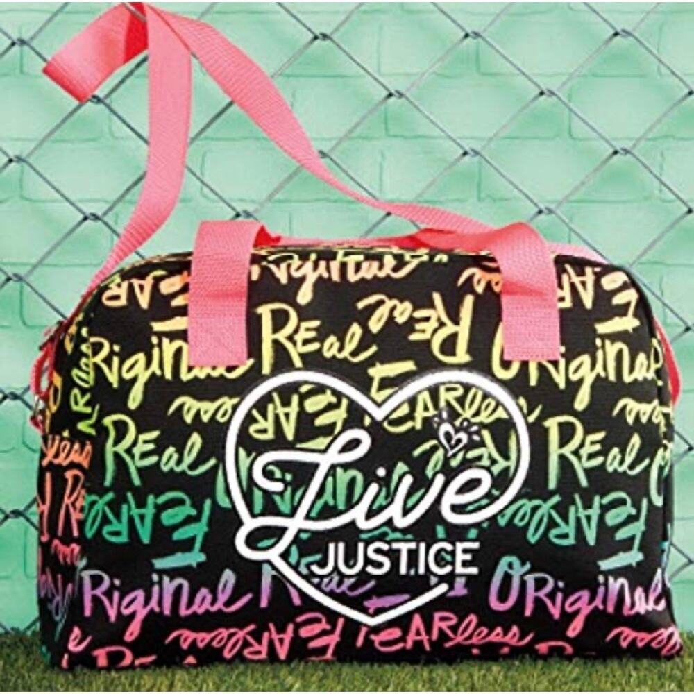 Justice Duffle Bag Rainbow Design